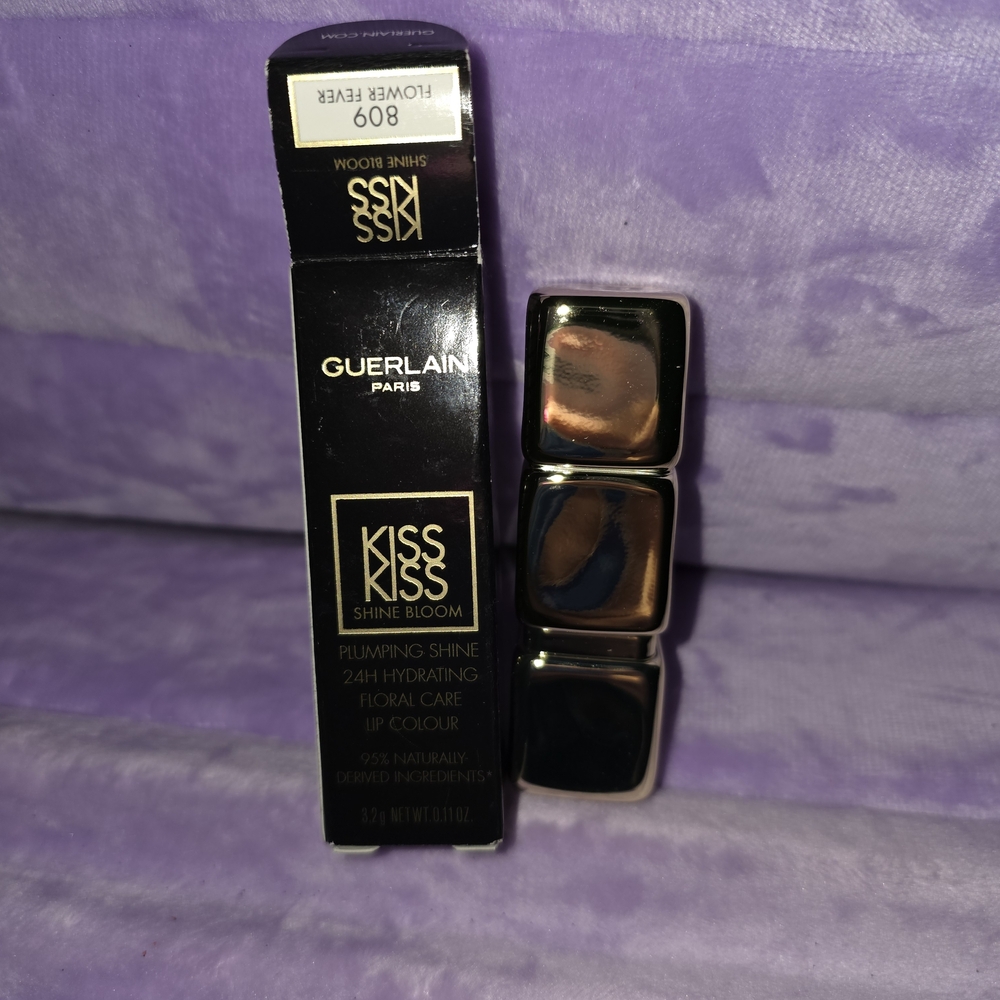 Guerlain Kiss Kiss Lipstick Color 809 Flower Fever New In Box - Picture 3 of 7